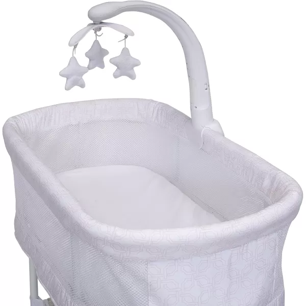 Delta Children SleepCool Rocking Bassinet with Airflow Mesh, Pink Fresco