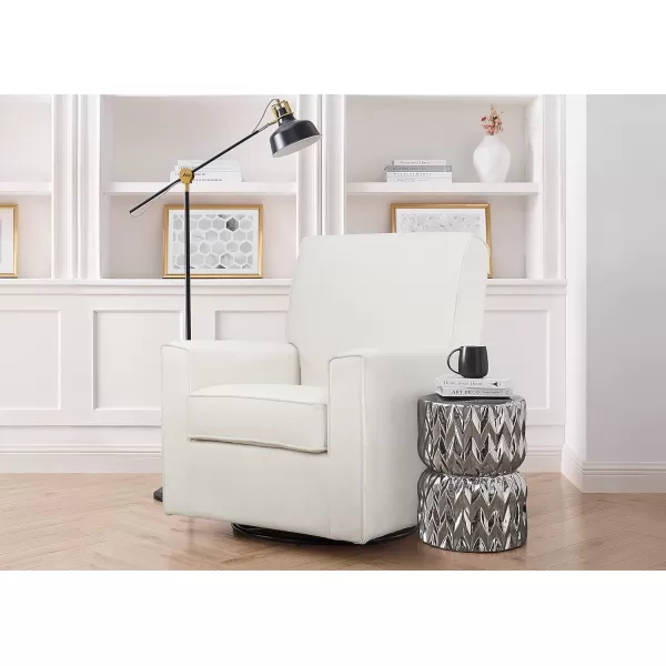 Delta Children Sophie Nursery Glider Swivel Chair with LiveSmart Performance Fabric Fabric, Light Cream