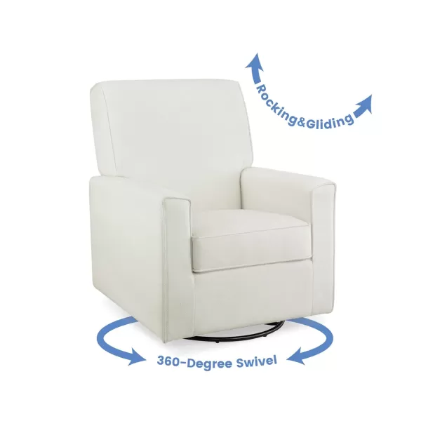 Delta Children Sophie Nursery Glider Swivel Chair with LiveSmart Performance Fabric Fabric, Light Cream