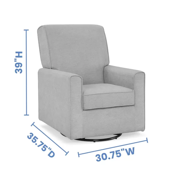 Delta Children Sophie Nursery Glider Swivel Chair with LiveSmart Performance Fabric Fabric, Light Cream