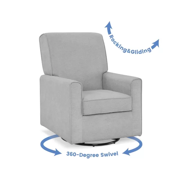 Delta Children Sophie Nursery Glider Swivel Chair with LiveSmart Performance Fabric Fabric, Light Cream