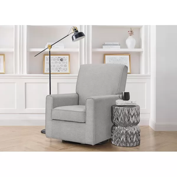 Delta Children Sophie Nursery Glider Swivel Chair with LiveSmart Performance Fabric Fabric, Light Cream