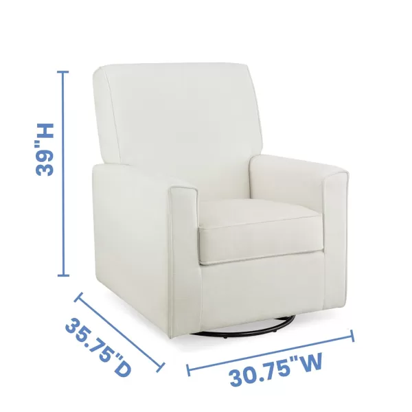 Delta Children Sophie Nursery Glider Swivel Chair with LiveSmart Performance Fabric Fabric, Light Cream