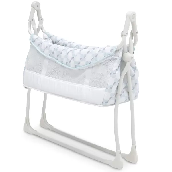 Deluxe Activity Sleeper Bedside Bassinet - Folding Portable Crib for Newborns, Windmill