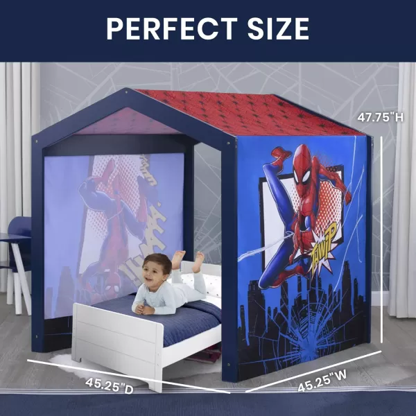 Disney Minnie Mouse Indoor Playhouse with Fabric Tent for Boys and Girls by Delta Children, Great Sleep or Play Area for Kids - Fits Toddler Bed - Greenguard Gold Certified