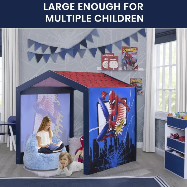 Disney Minnie Mouse Indoor Playhouse with Fabric Tent for Boys and Girls by Delta Children, Great Sleep or Play Area for Kids - Fits Toddler Bed - Greenguard Gold Certified