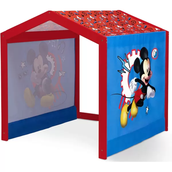 Disney Minnie Mouse Indoor Playhouse with Fabric Tent for Boys and Girls by Delta Children, Great Sleep or Play Area for Kids - Fits Toddler Bed - Greenguard Gold Certified