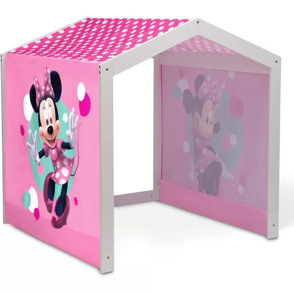 Disney Minnie Mouse Indoor Playhouse with Fabric Tent for Boys and Girls by Delta Children, Great Sleep or Play Area for Kids - Fits Toddler Bed - Greenguard Gold Certified
