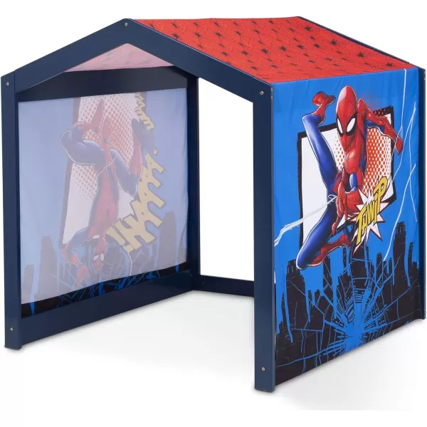 Disney Minnie Mouse Indoor Playhouse with Fabric Tent for Boys and Girls by Delta Children, Great Sleep or Play Area for Kids - Fits Toddler Bed - Greenguard Gold Certified
