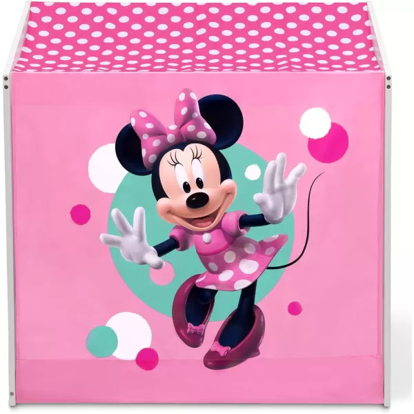 Disney Minnie Mouse Indoor Playhouse with Fabric Tent for Boys and Girls by Delta Children, Great Sleep or Play Area for Kids - Fits Toddler Bed - Greenguard Gold Certified