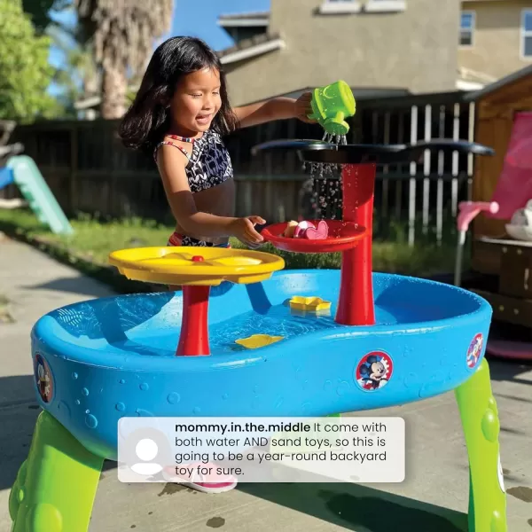 Disney Minnie Mouse Water Table by Delta Children | 3-Tier Water Play Table with 11-Piece Toy Set | Water Sensory Table + Summer Beach Toys for Outside Backyard for Toddlers Ages 2+, Pink