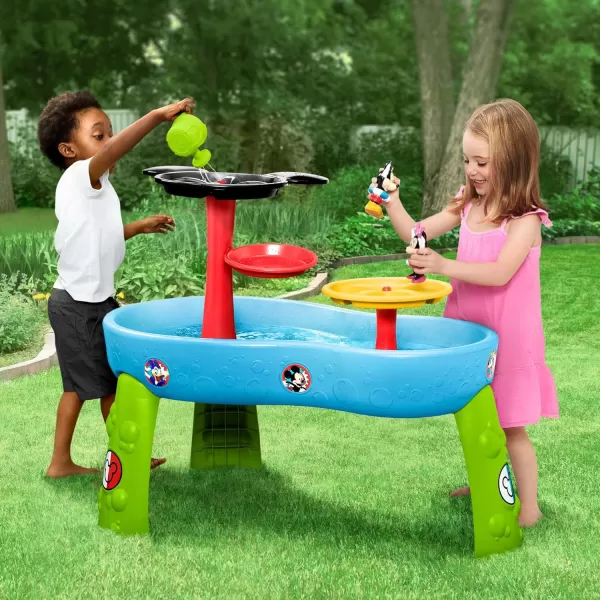Disney Minnie Mouse Water Table by Delta Children | 3-Tier Water Play Table with 11-Piece Toy Set | Water Sensory Table + Summer Beach Toys for Outside Backyard for Toddlers Ages 2+, Pink