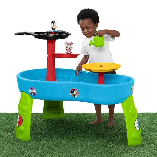Disney Minnie Mouse Water Table by Delta Children | 3-Tier Water Play Table with 11-Piece Toy Set | Water Sensory Table + Summer Beach Toys for Outside Backyard for Toddlers Ages 2+, Pink