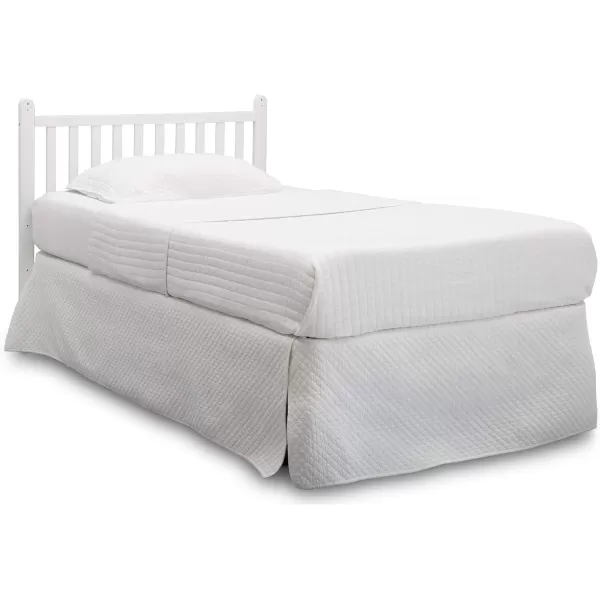 Emery Mini Convertible Baby Crib with 2.75-inch Mattress, Bianca White