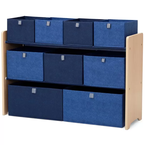 GAP GapKids Deluxe Toy Organizer - Greenguard Gold Certified, Blush/Natural