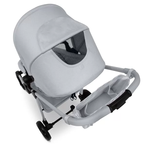 GAP babyGap 2-in-1 Carriage Stroller - Car Seat Compatible - Easy One-Handed Fold - Lightweight Stoller with Oversized Canopy &amp; Reclining Seat - Made with Sustainable Materials, Black Camo