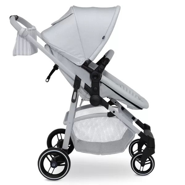 GAP babyGap 2-in-1 Carriage Stroller - Car Seat Compatible - Easy One-Handed Fold - Lightweight Stoller with Oversized Canopy &amp; Reclining Seat - Made with Sustainable Materials, Black Camo