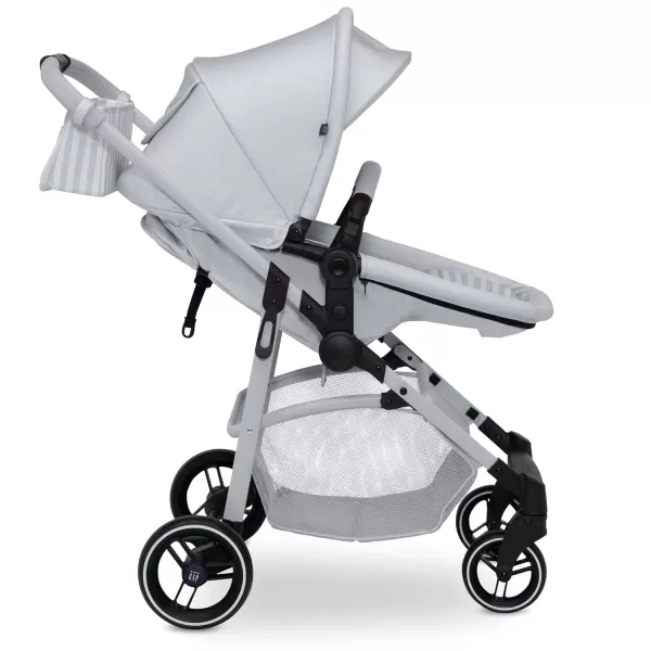 GAP babyGap 2-in-1 Carriage Stroller - Car Seat Compatible - Easy One-Handed Fold - Lightweight Stoller with Oversized Canopy &amp; Reclining Seat - Made with Sustainable Materials, Black Camo
