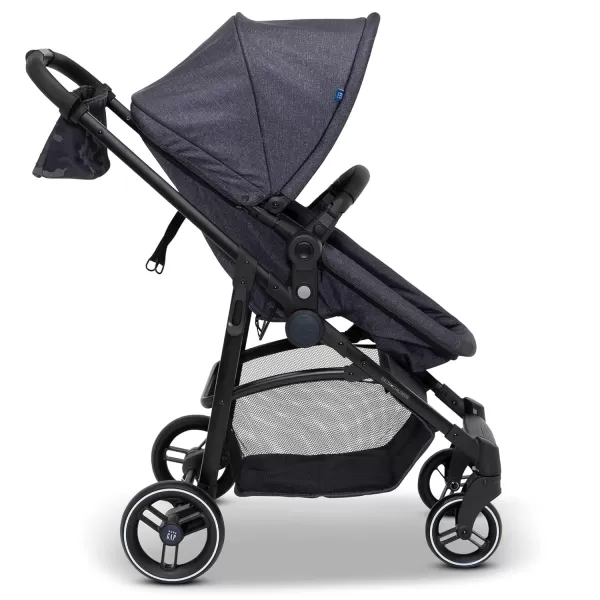 GAP babyGap 2-in-1 Carriage Stroller - Car Seat Compatible - Easy One-Handed Fold - Lightweight Stoller with Oversized Canopy &amp; Reclining Seat - Made with Sustainable Materials, Black Camo