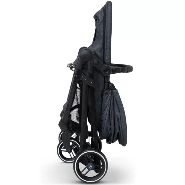 GAP babyGap 2-in-1 Carriage Stroller - Car Seat Compatible - Easy One-Handed Fold - Lightweight Stoller with Oversized Canopy &amp; Reclining Seat - Made with Sustainable Materials, Black Camo