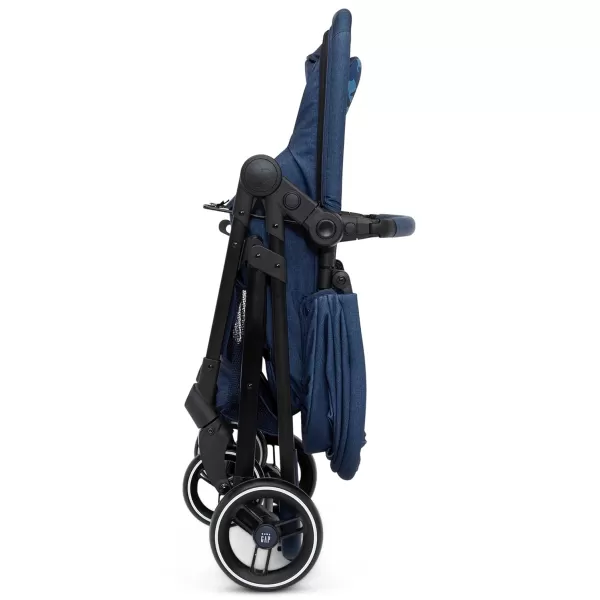 GAP babyGap 2-in-1 Carriage Stroller - Car Seat Compatible - Easy One-Handed Fold - Lightweight Stoller with Oversized Canopy &amp; Reclining Seat - Made with Sustainable Materials, Black Camo