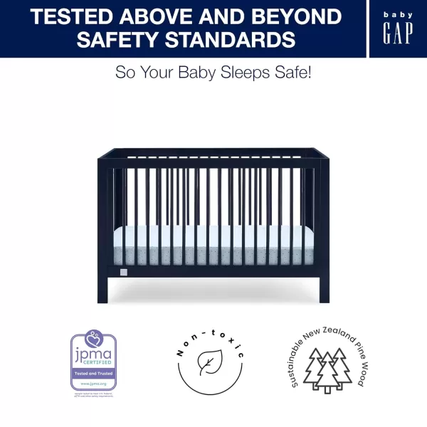 GAP babyGap Charlie 6-in-1 Convertible Crib - Greenguard Gold Certified, Blush Pink