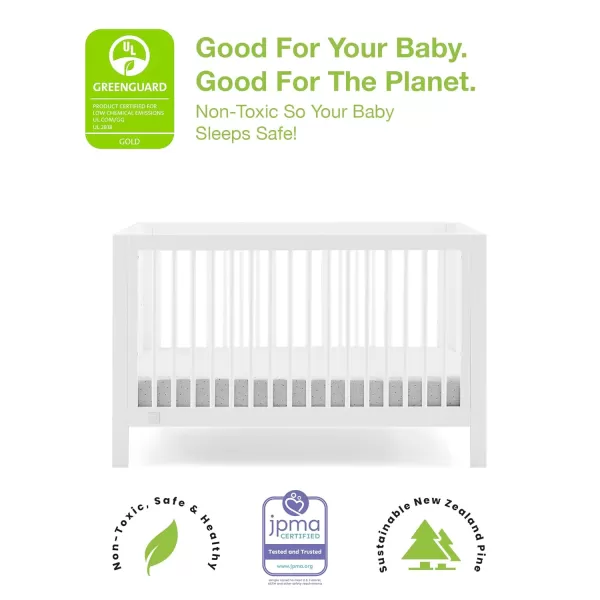 GAP babyGap Charlie 6-in-1 Convertible Crib - Greenguard Gold Certified, Blush Pink
