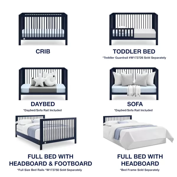 GAP babyGap Charlie 6-in-1 Convertible Crib - Greenguard Gold Certified, Blush Pink