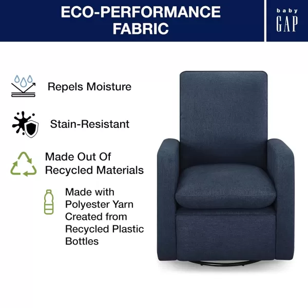 GAP babyGap Cloud Recliner with LiveSmart Evolve - Sustainable Performance Fabric, Artic