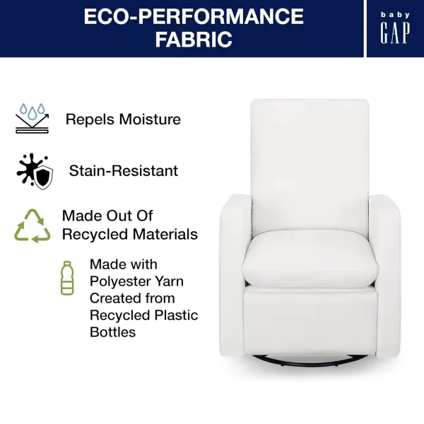 GAP babyGap Cloud Recliner with LiveSmart Evolve - Sustainable Performance Fabric, Artic