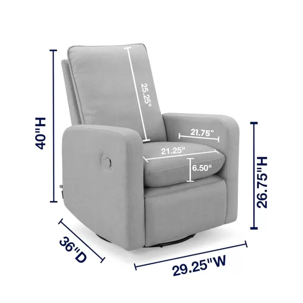 GAP babyGap Cloud Recliner with LiveSmart Evolve - Sustainable Performance Fabric, Artic