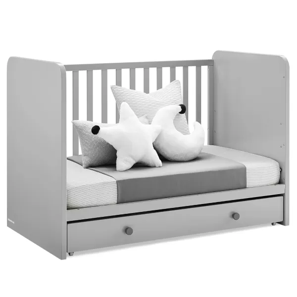 GAP babyGap Graham 4-in-1 Convertible Crib with Storage Drawer - Greenguard Gold Certified, Bianca White
