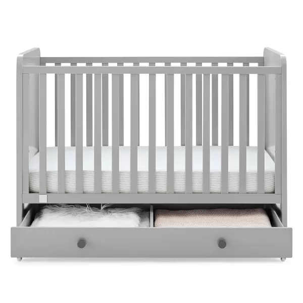 GAP babyGap Graham 4-in-1 Convertible Crib with Storage Drawer - Greenguard Gold Certified, Bianca White