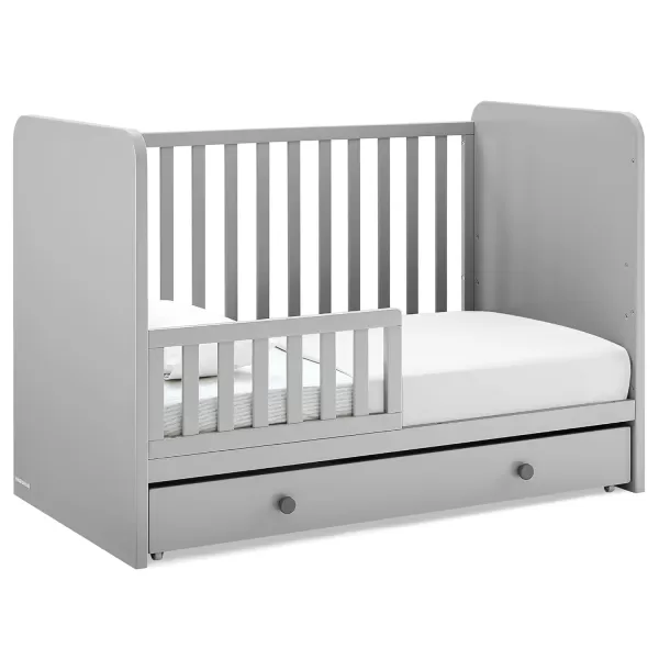 GAP babyGap Graham 4-in-1 Convertible Crib with Storage Drawer - Greenguard Gold Certified, Bianca White