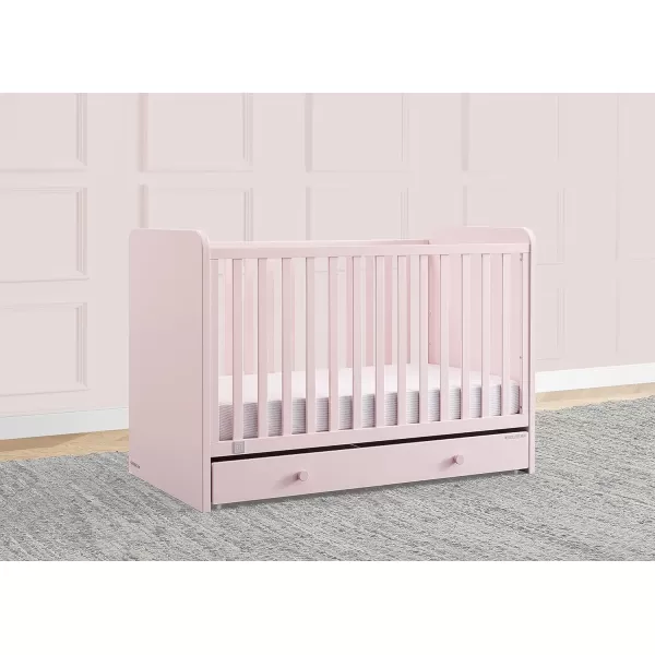 GAP babyGap Graham 4-in-1 Convertible Crib with Storage Drawer - Greenguard Gold Certified, Bianca White