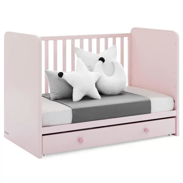 GAP babyGap Graham 4-in-1 Convertible Crib with Storage Drawer - Greenguard Gold Certified, Bianca White