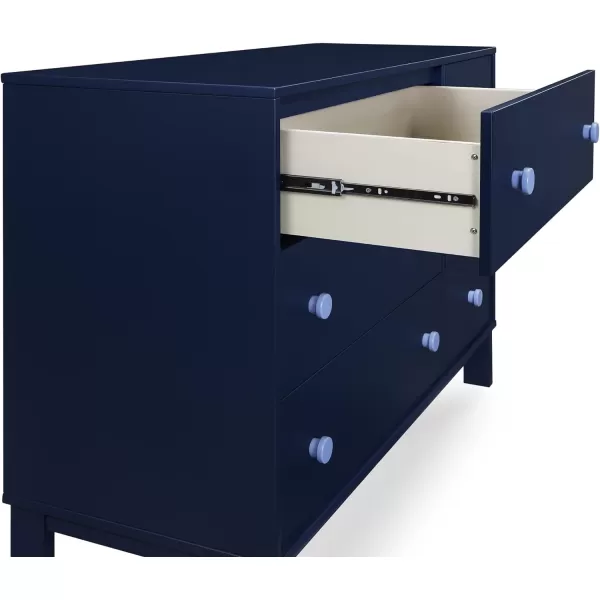 GAP babyGap Legacy 6 Drawer Dresser with Interlocking Drawers - Greenguard Gold Certified, Navy/Light Blue