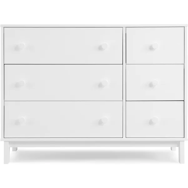 GAP babyGap Legacy 6 Drawer Dresser with Interlocking Drawers - Greenguard Gold Certified, Navy/Light Blue