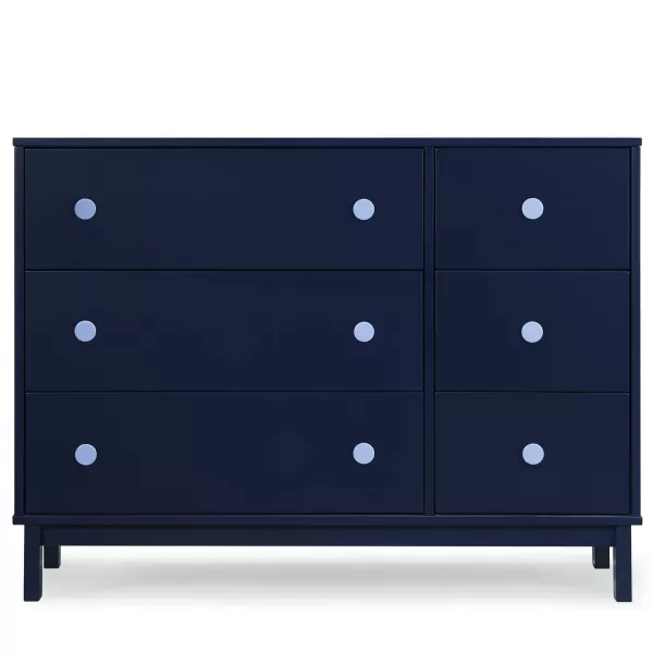 GAP babyGap Legacy 6 Drawer Dresser with Interlocking Drawers - Greenguard Gold Certified, Navy/Light Blue