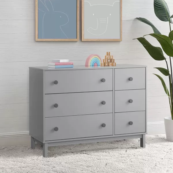GAP babyGap Legacy 6 Drawer Dresser with Interlocking Drawers - Greenguard Gold Certified, Navy/Light Blue