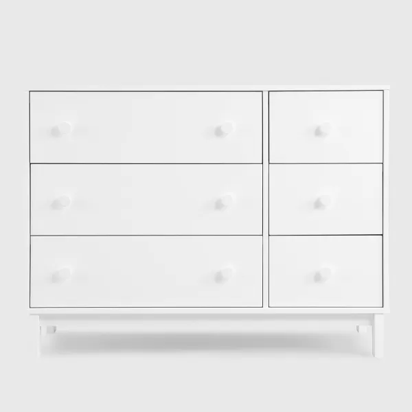 GAP babyGap Legacy 6 Drawer Dresser with Interlocking Drawers - Greenguard Gold Certified, Navy/Light Blue