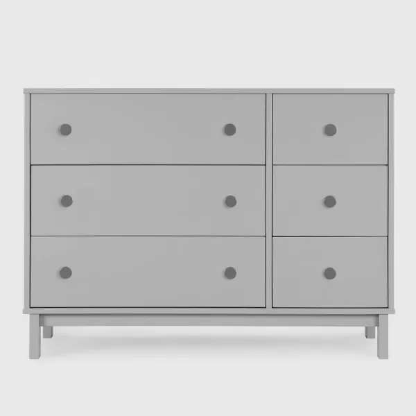 GAP babyGap Legacy 6 Drawer Dresser with Interlocking Drawers - Greenguard Gold Certified, Navy/Light Blue