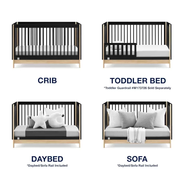 GAP babyGap Tate 4-in-1 Convertible Crib - Greenguard Gold Certified, Navy/Natural