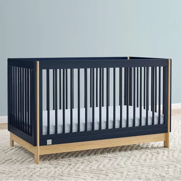 GAP babyGap Tate 4-in-1 Convertible Crib - Greenguard Gold Certified, Navy/Natural