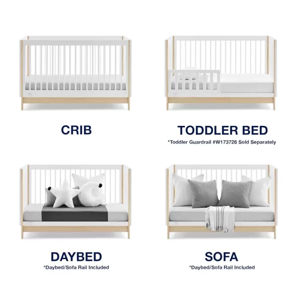 GAP babyGap Tate 4-in-1 Convertible Crib - Greenguard Gold Certified, Navy/Natural