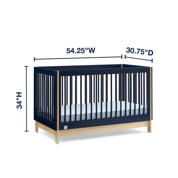 GAP babyGap Tate 4-in-1 Convertible Crib - Greenguard Gold Certified, Navy/Natural