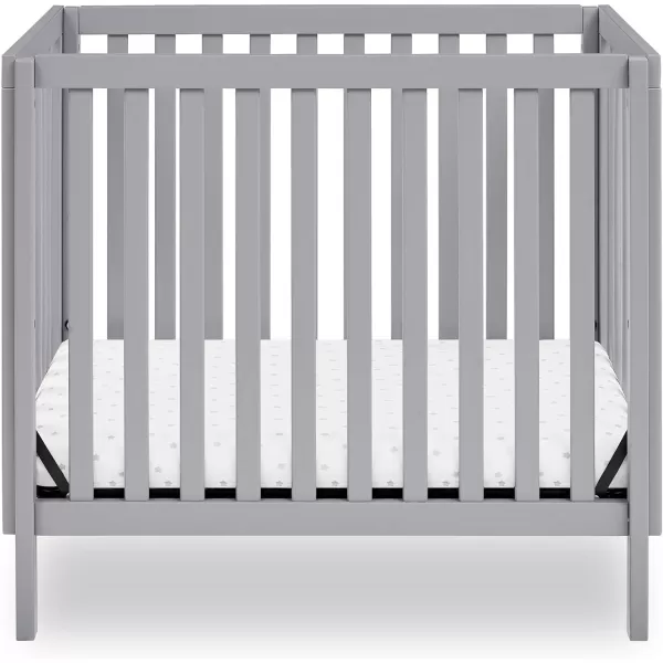 Gio Mini Crib with 2.75" Mattress Included, Ebony/Natural