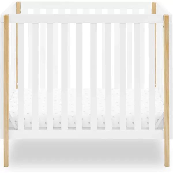 Gio Mini Crib with 2.75" Mattress Included, Ebony/Natural