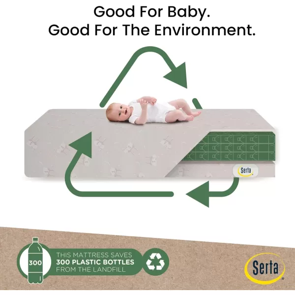 Gio Mini Crib with 2.75" Mattress Included, Ebony/Natural