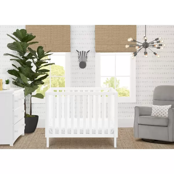Gio Mini Crib with 2.75" Mattress Included, Ebony/Natural